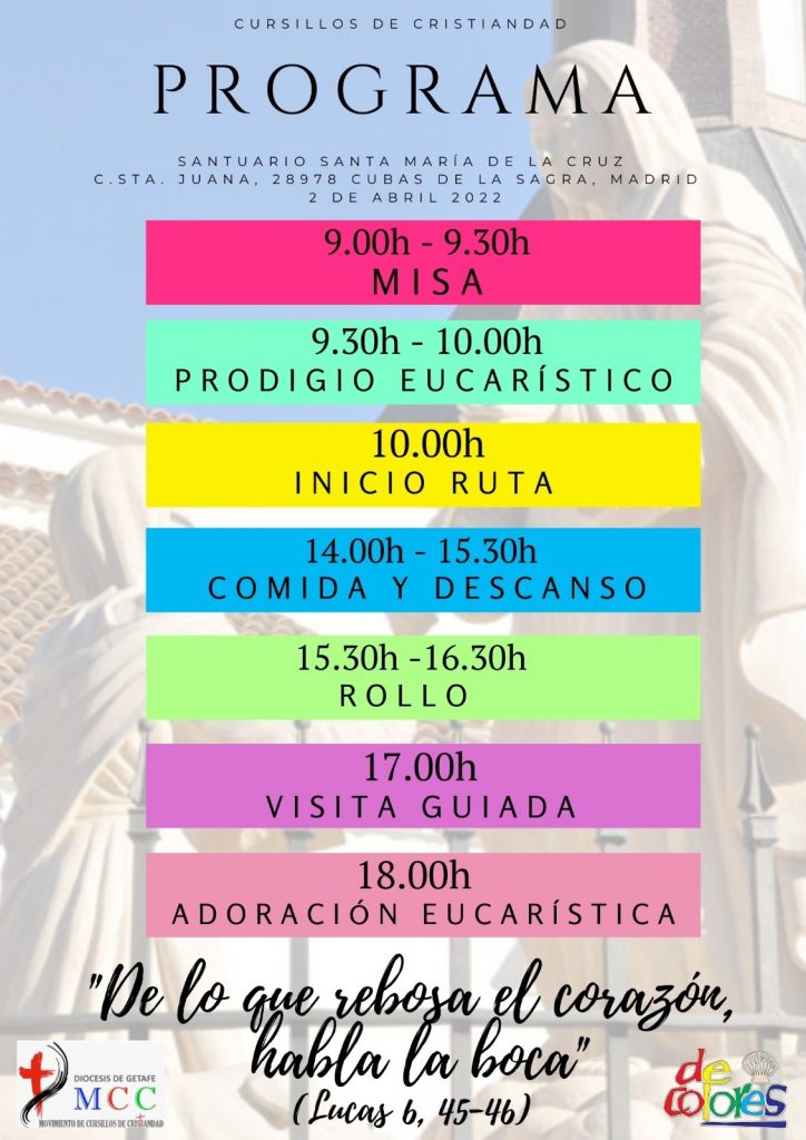 Programa Peregrinación de Jóvenes al Santuario Santa María de la Cruz - Diócesis de Getafe